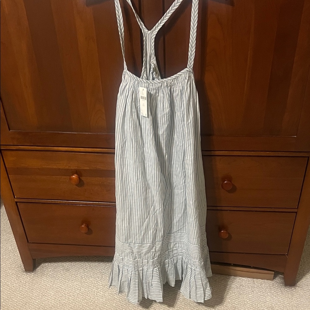 Anthropologie - Striped Blue and White Sundress
